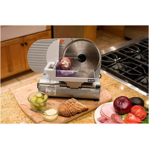 Weston - 9" Electric Food Slicer - Stainless Steel