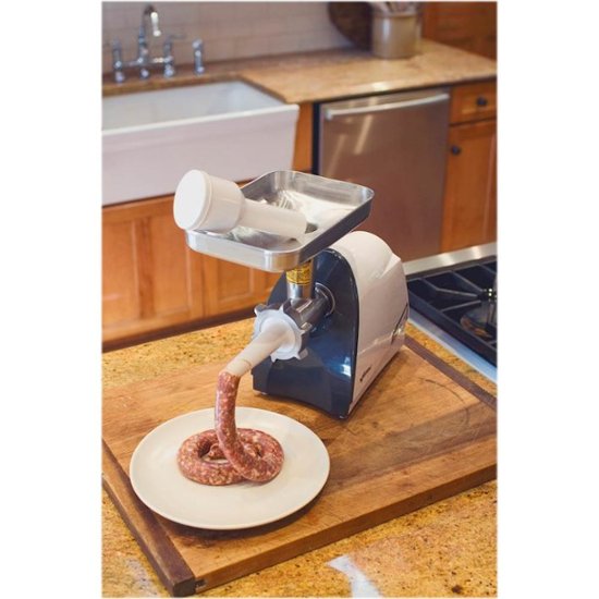 Weston - #8 Electric Meat Grinder & Sausage Stuffer - White